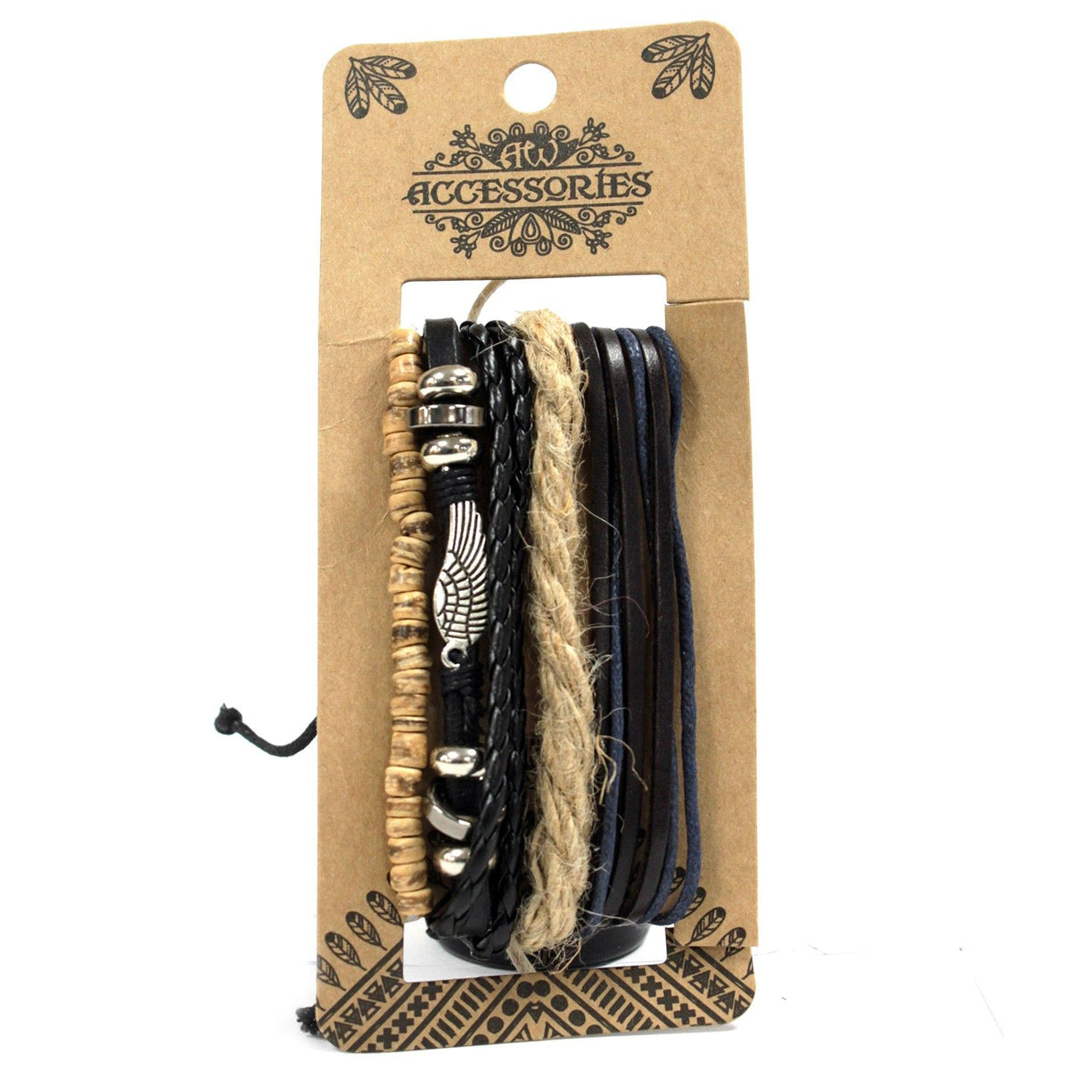Pulsera de Hombre - Metal Y Cuero (color aleatorio) - Tienda Online de Productos Naturales y Ecológicos