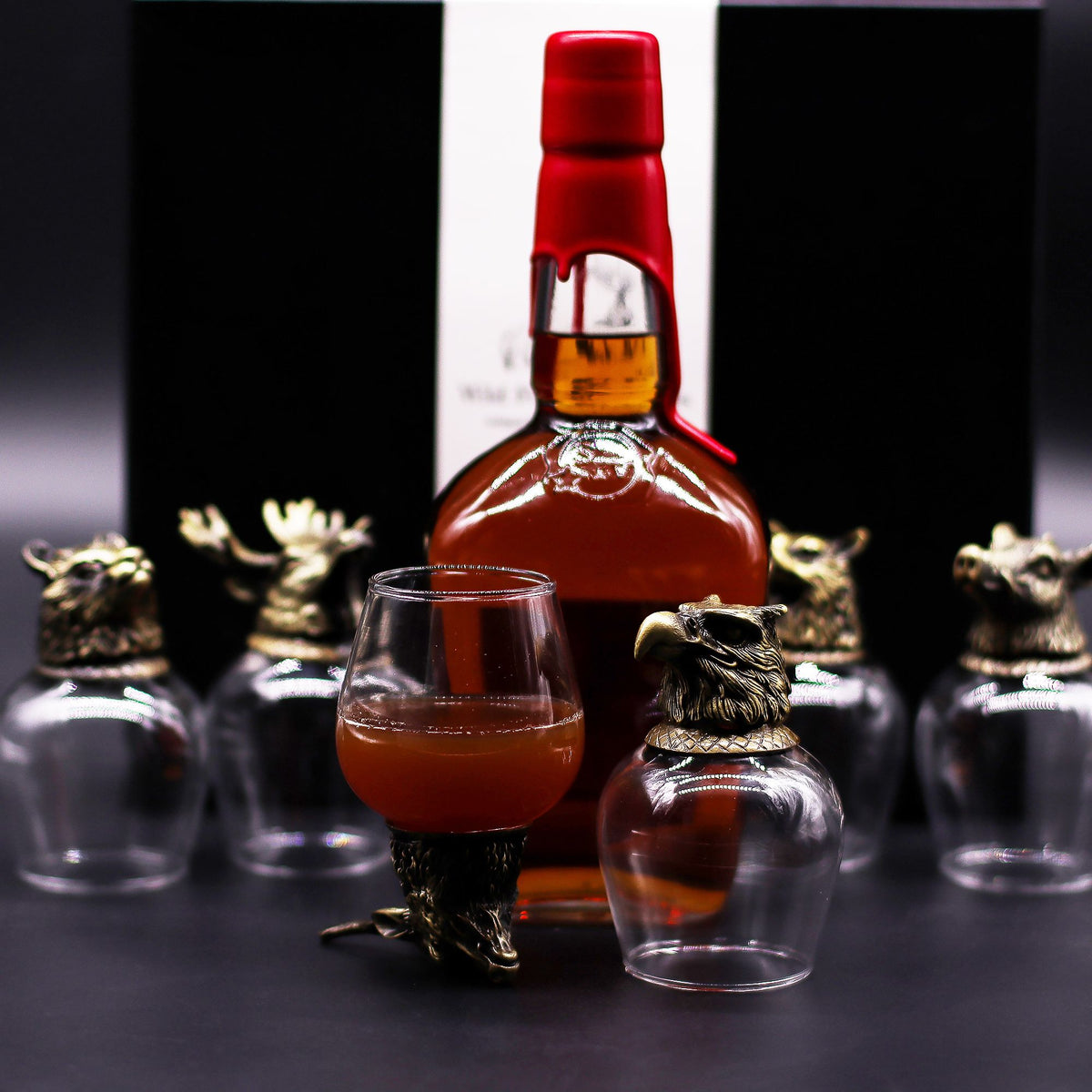 Set de regalo de 6 vasos (50ml) - Criaturas Místicas - Bronce Antiguo