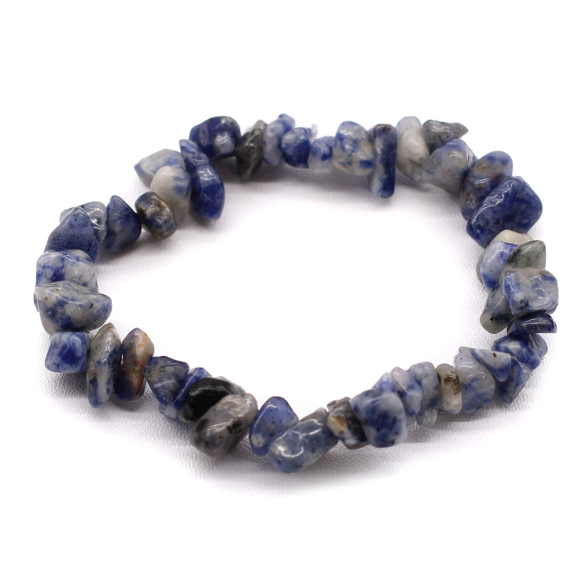 Pulsera Fragmentos de Piedras Preciosas - Sodalita - Tienda Online de Productos Naturales y Ecológicos