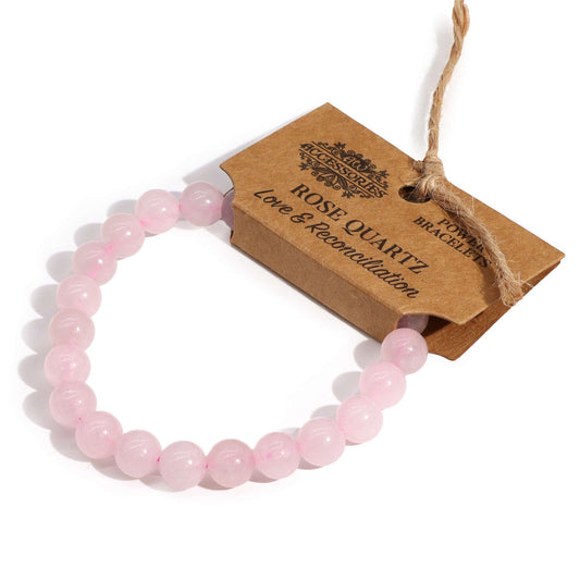 Brazalete de Energía - Cuarzo rosa - Tienda Online de Productos Naturales y Ecológicos