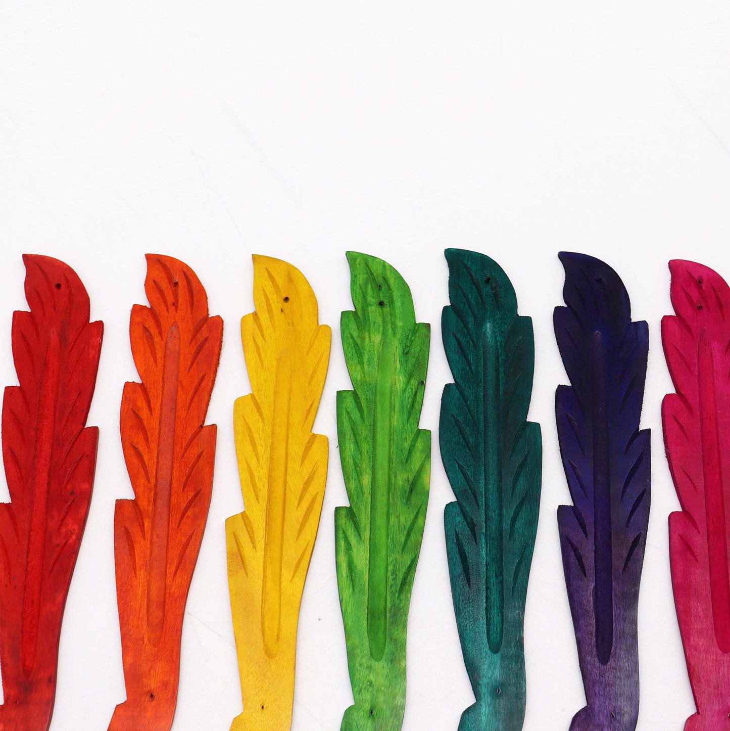 Leaf Coloured Ashcatcher 10" - Mango Wood - Tienda Online de Productos Naturales y Ecológicos