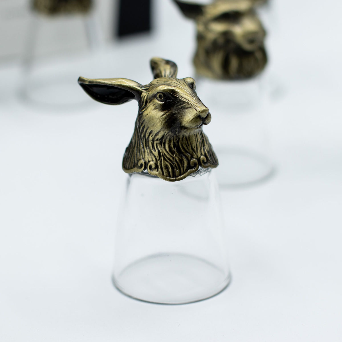 Conjunto de regalo de 12 vasos de chupito Bottom Up (25ml) - Bosque y Criaturas Místicas - Bronce Antiguo - Tienda Online de Productos Naturales y Ecológicos