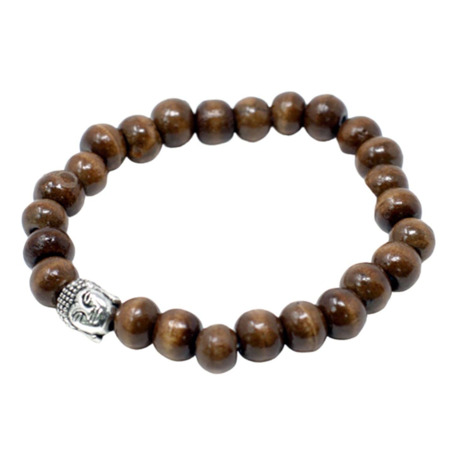 Brazalete Buddah y cuentas marrones