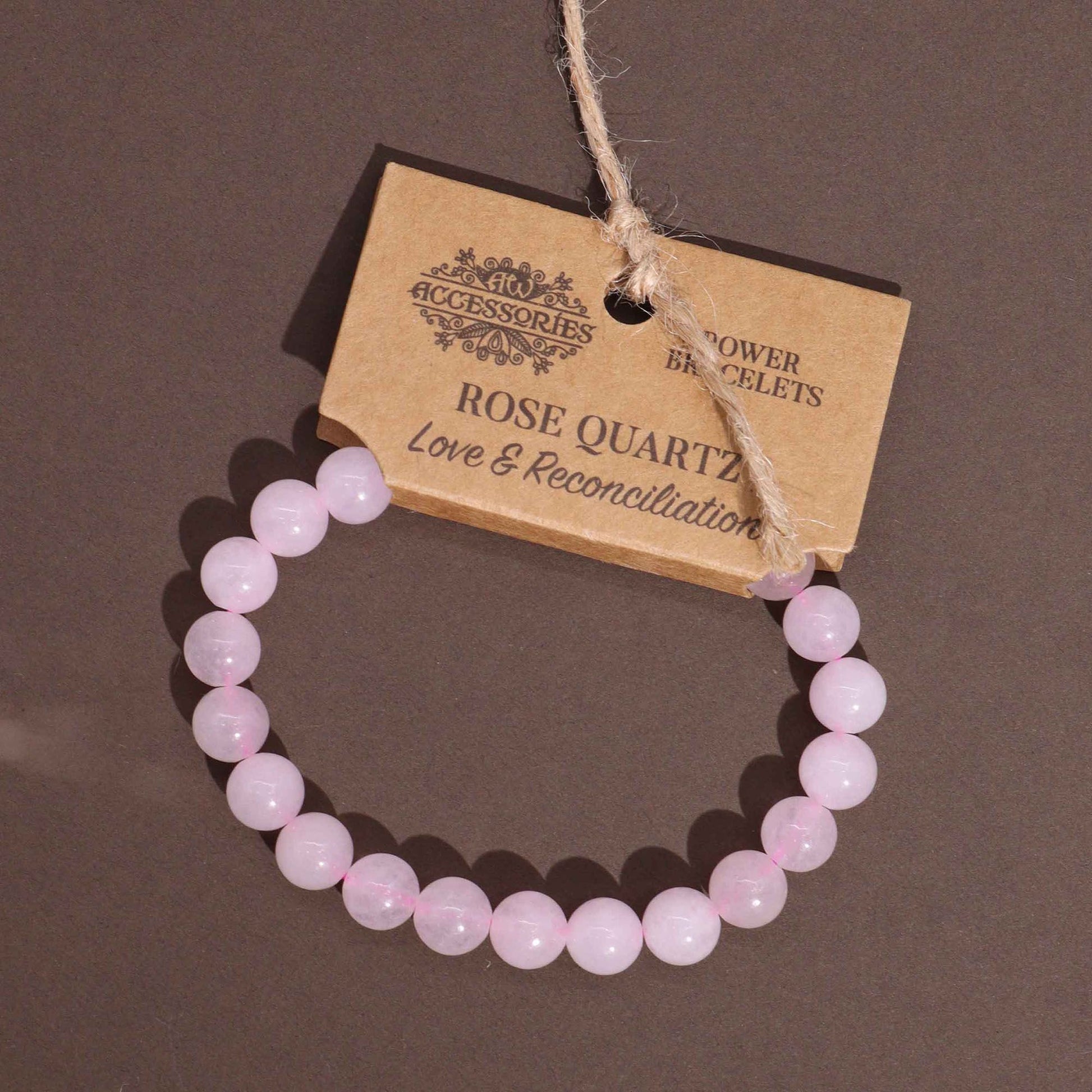 Brazalete de Energía - Cuarzo rosa - Tienda Online de Productos Naturales y Ecológicos