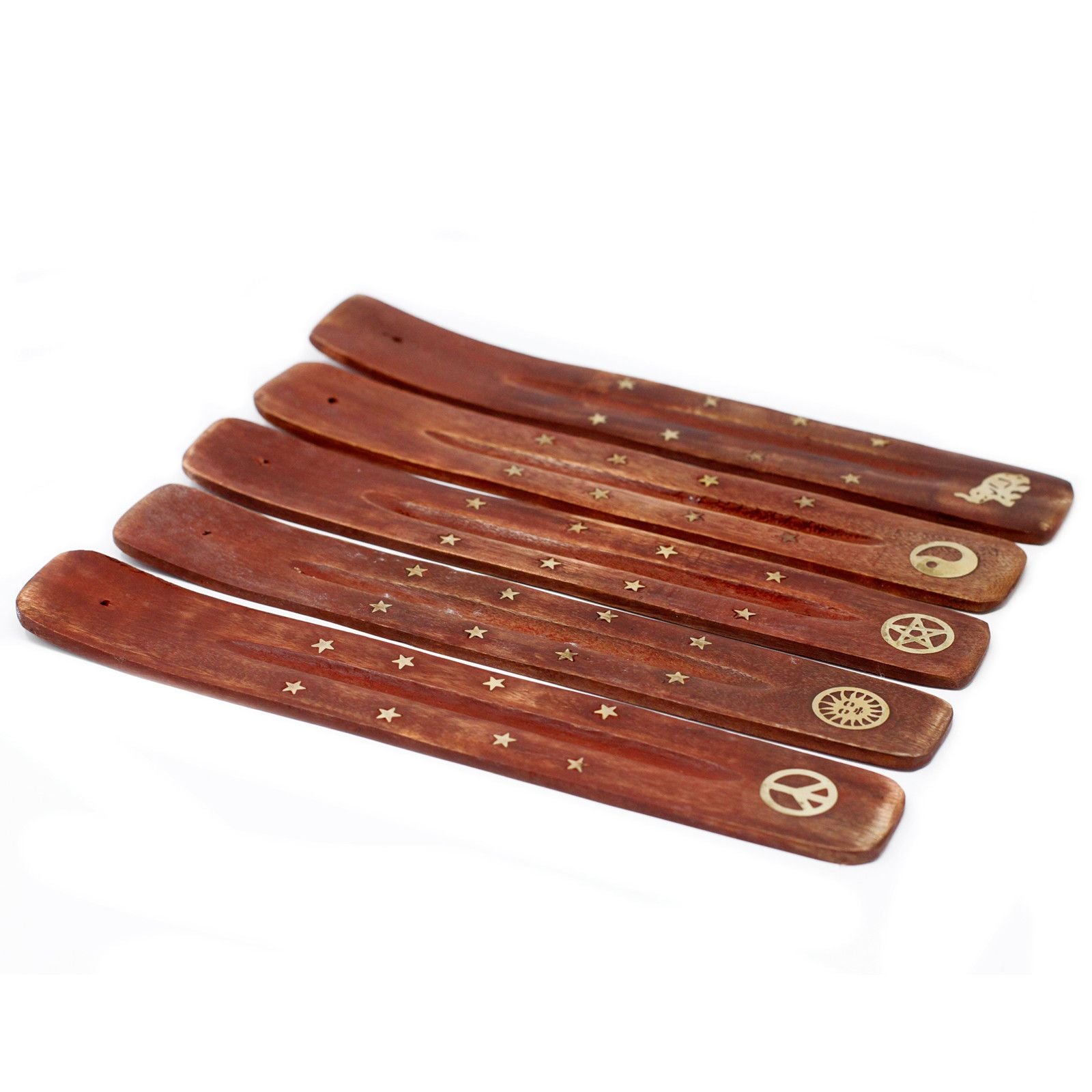 Brass Inlaid Ashcatcher - Mango Wood - Tienda Online de Productos Naturales y Ecológicos