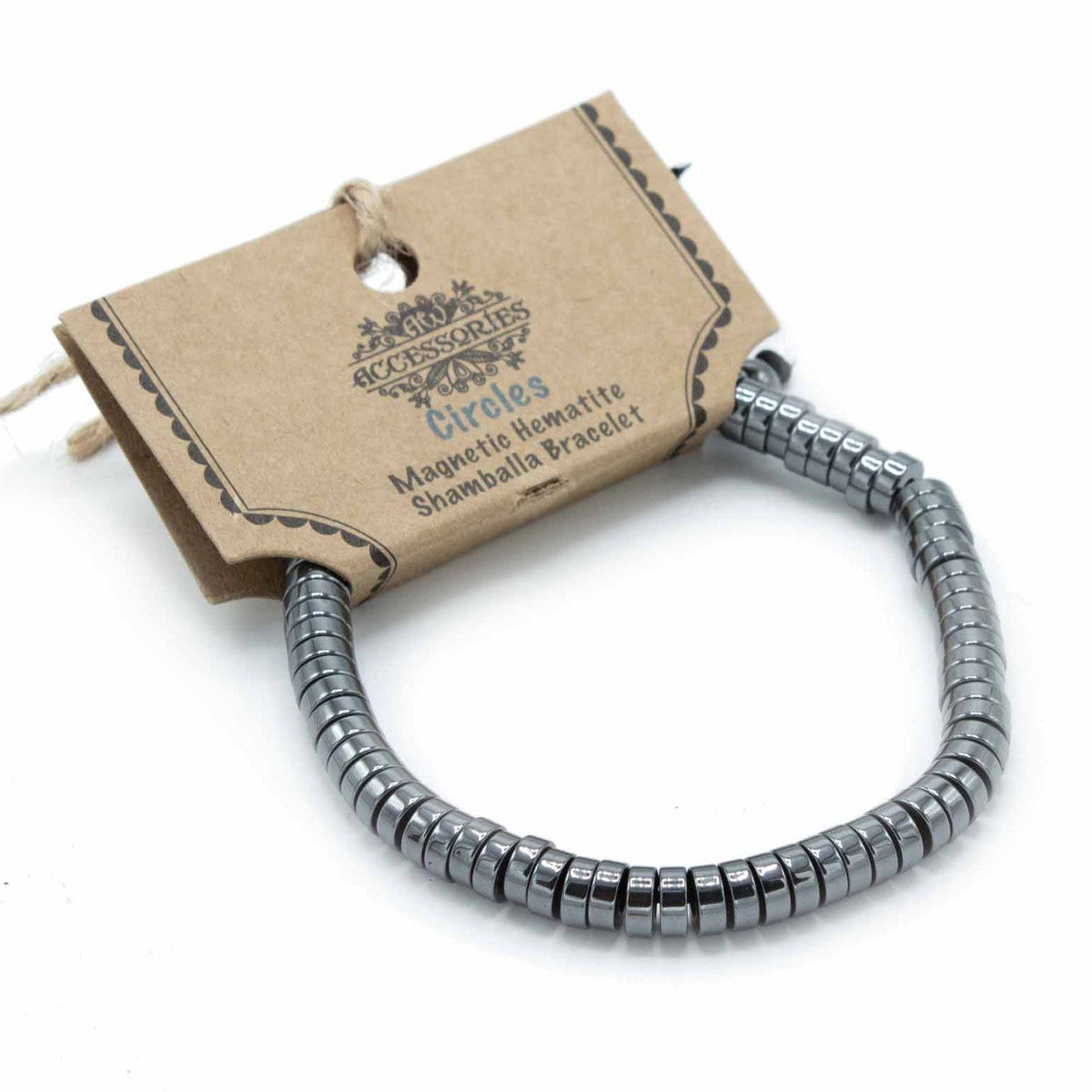 Pulsera Magnética Shamballa de Hematita - Círculos - Tienda Online de Productos Naturales y Ecológicos