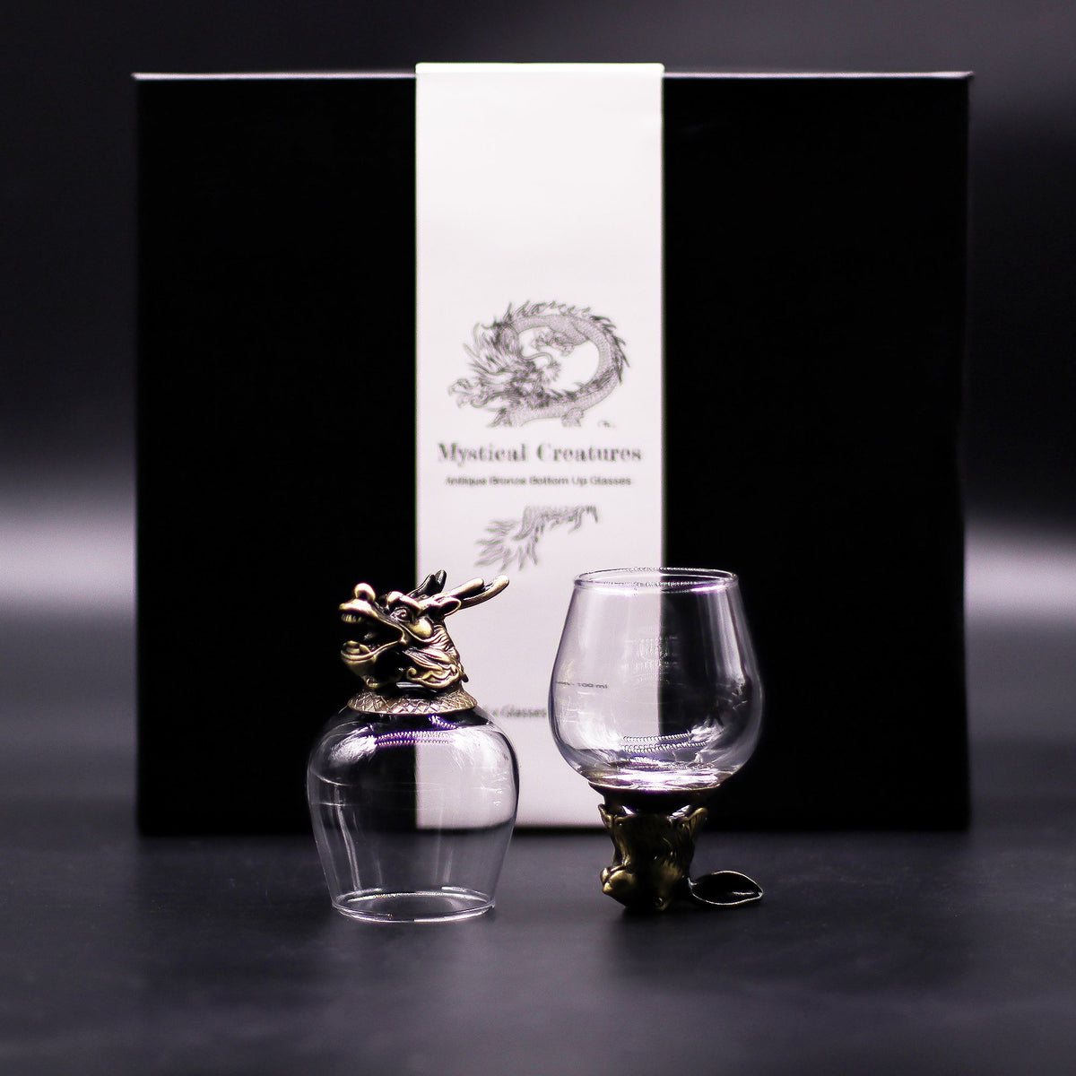 Set de regalo de 6 vasos (100 ml) - Criaturas Místicas - Bronce Antiguo - Tienda Online de Productos Naturales y Ecológicos