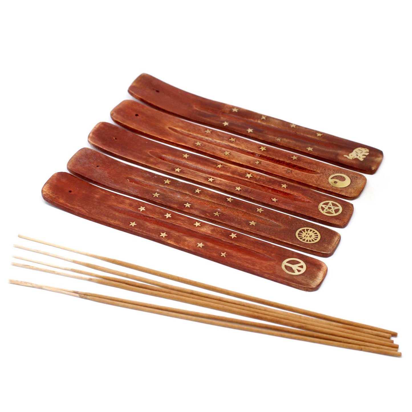 Brass Inlaid Ashcatcher - Mango Wood - Tienda Online de Productos Naturales y Ecológicos