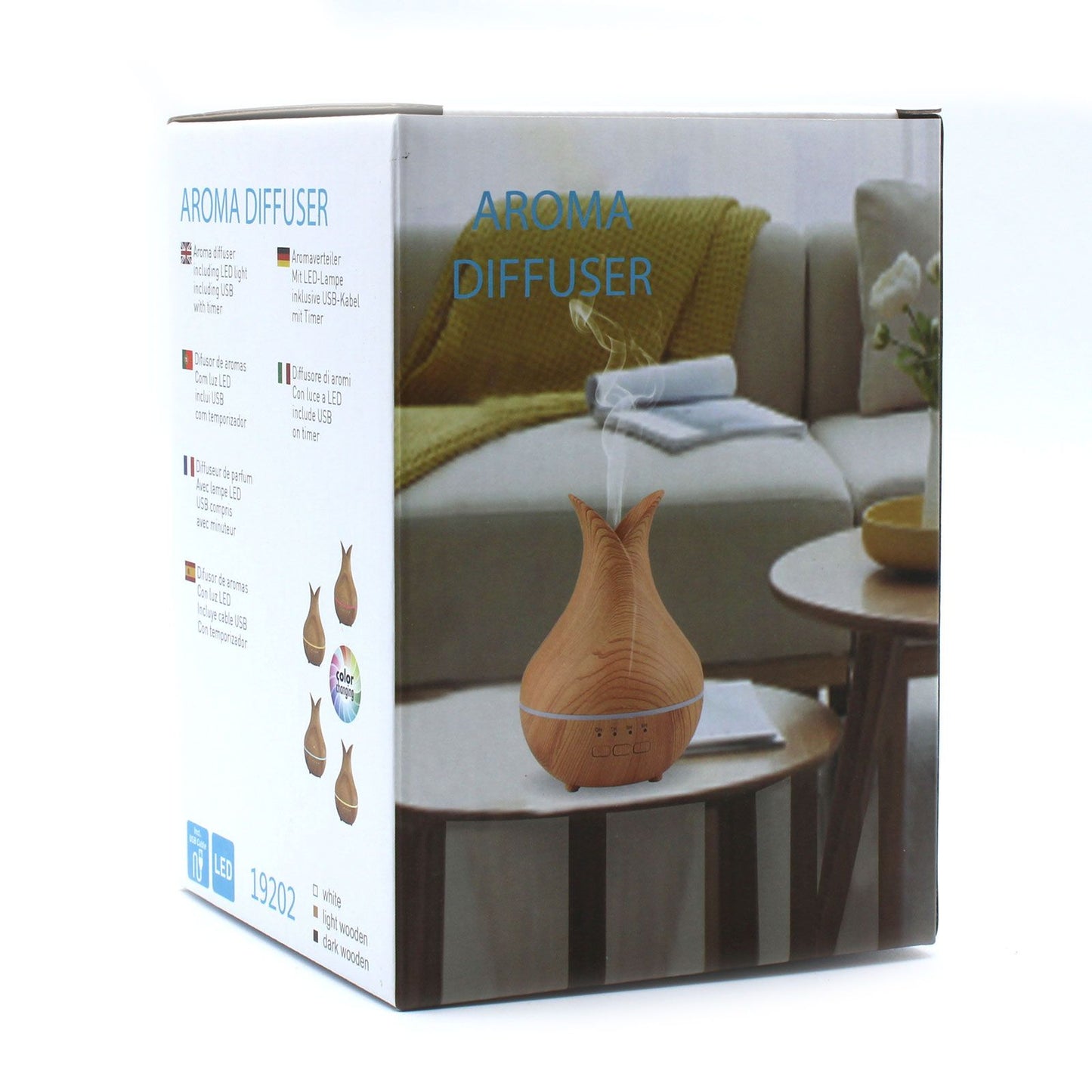 Palermo Atomiser - USB - Colour Change - Timer - Tienda Online de Productos Naturales y Ecológicos