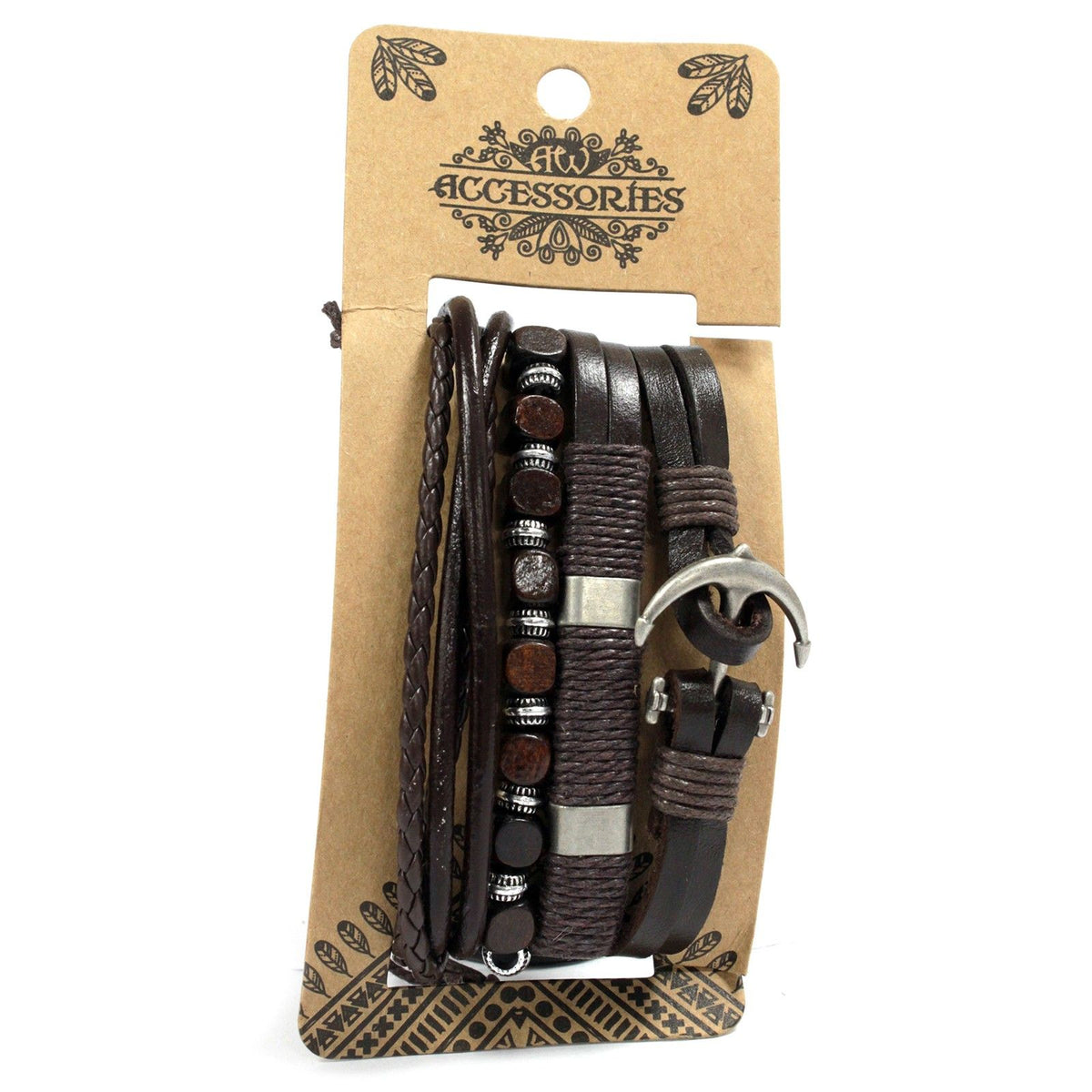 Pulsera de Hombre - Metal Y Cuero (color aleatorio) - Tienda Online de Productos Naturales y Ecológicos