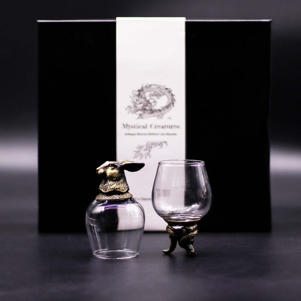 Set de regalo de 6 vasos (100 ml) - Criaturas Místicas - Bronce Antiguo - Tienda Online de Productos Naturales y Ecológicos