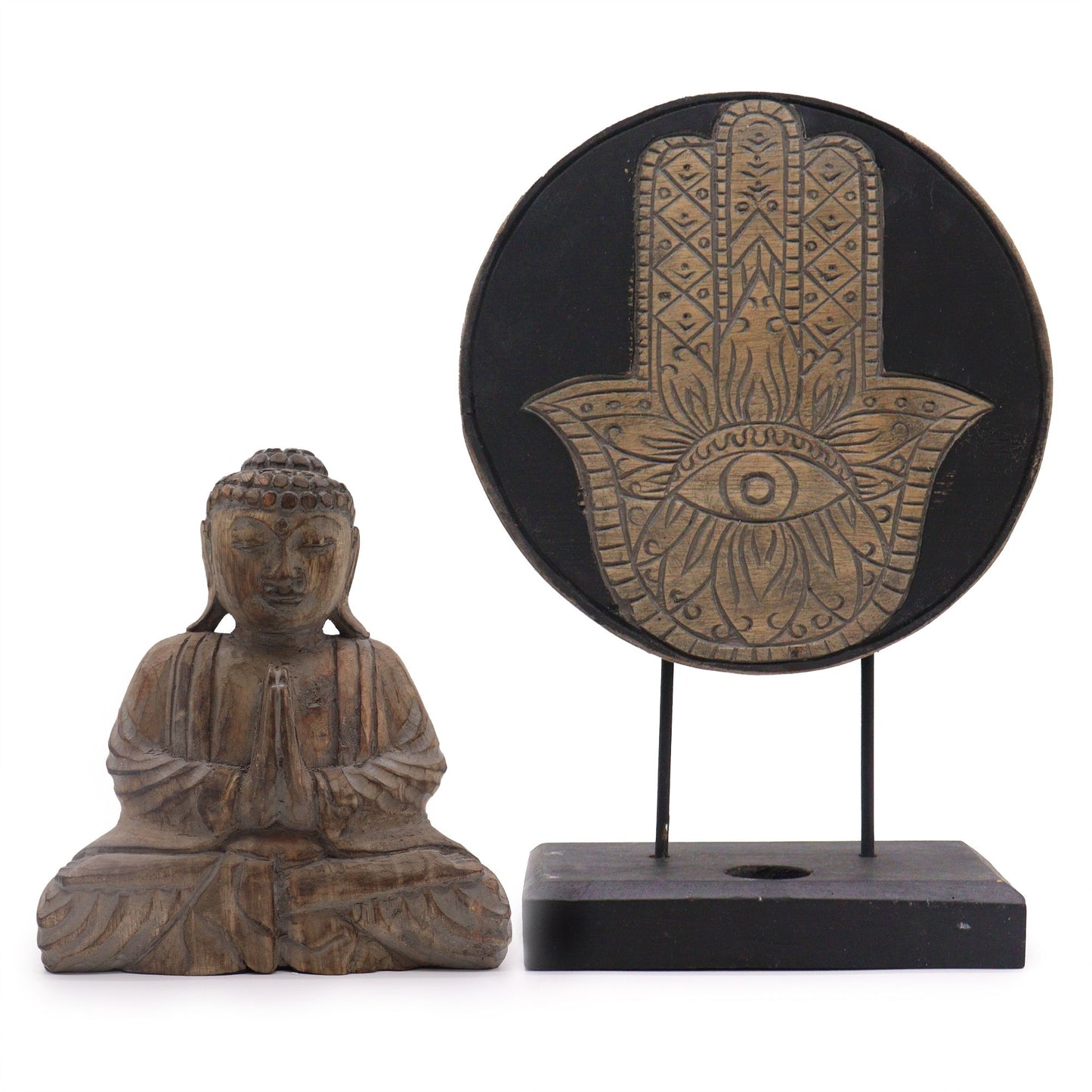 Buda Feng Shui Set - Hamsa - Gris - Tienda Online de Productos Naturales y Ecológicos