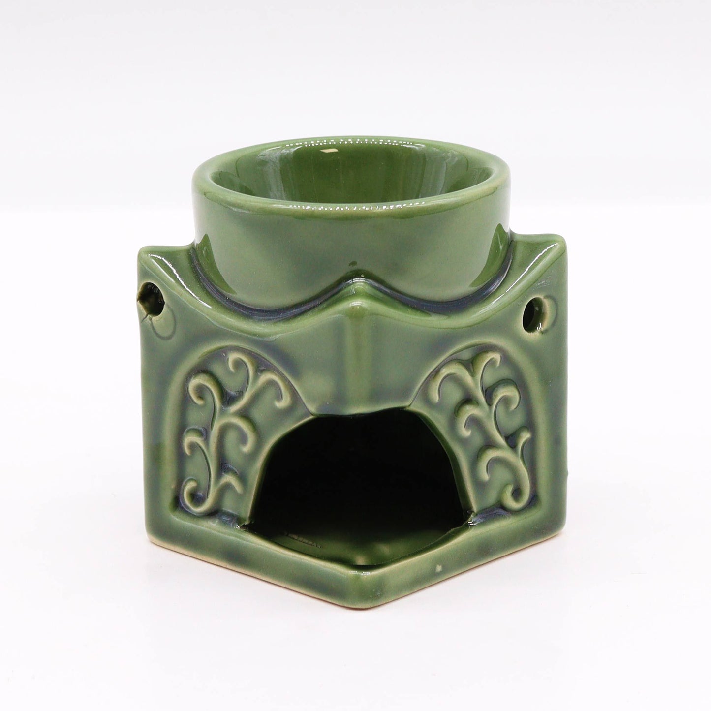 Quemador de Buda Cuadrado - Jade oscuro - Tienda Online de Productos Naturales y Ecológicos