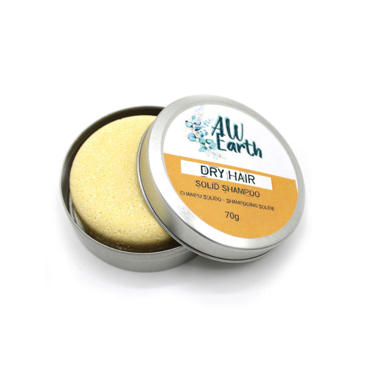70g Champú Artesanal Solido en Lata - Cabello Seco - Tienda Online de Productos Naturales y Ecológicos