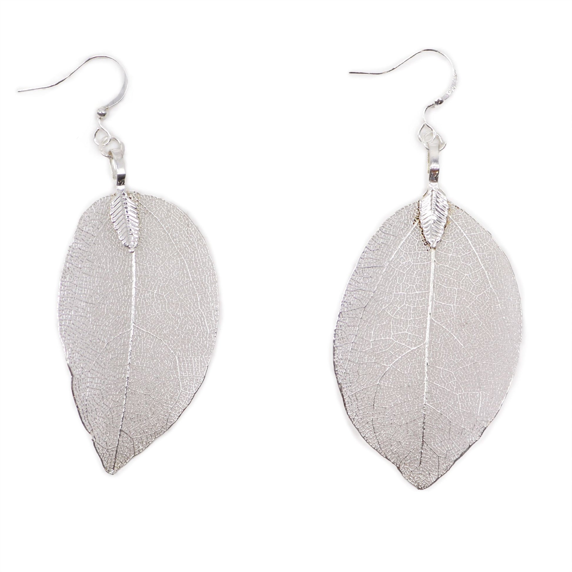 Pendientes - Hoja de valor - Plata - Tienda Online de Productos Naturales y Ecológicos