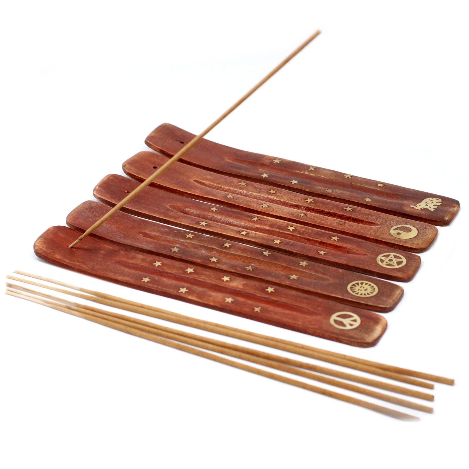 Brass Inlaid Ashcatcher - Mango Wood - Tienda Online de Productos Naturales y Ecológicos
