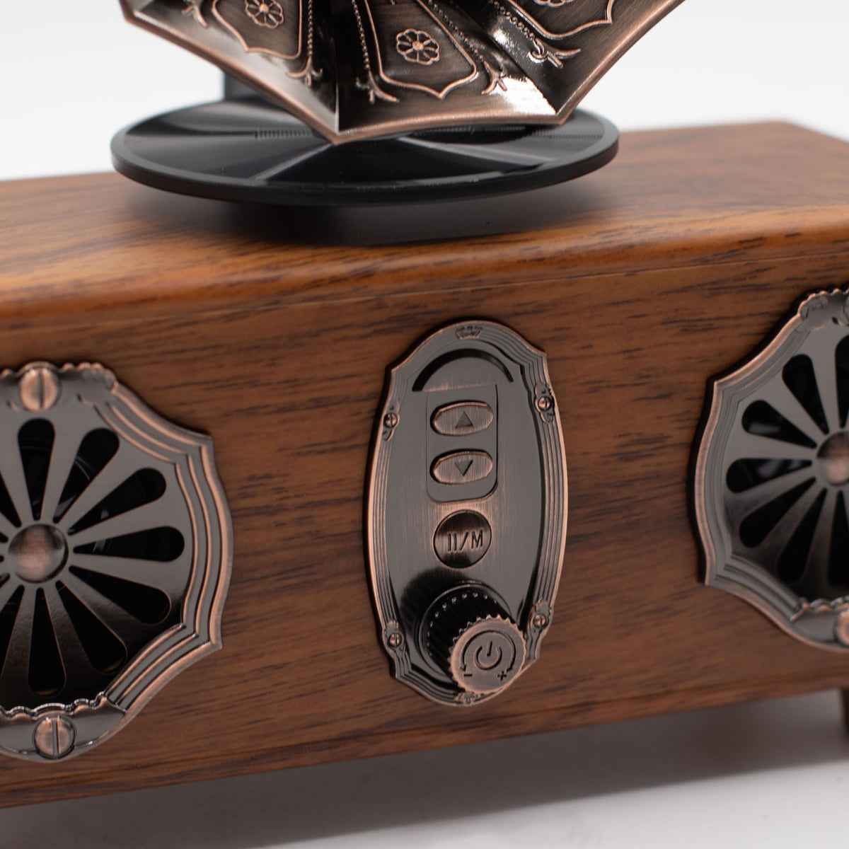Altavoz de gramófono doble mini retro - Bluetooth - 5,4 vatios x 2 - Tienda Online de Productos Naturales y Ecológicos
