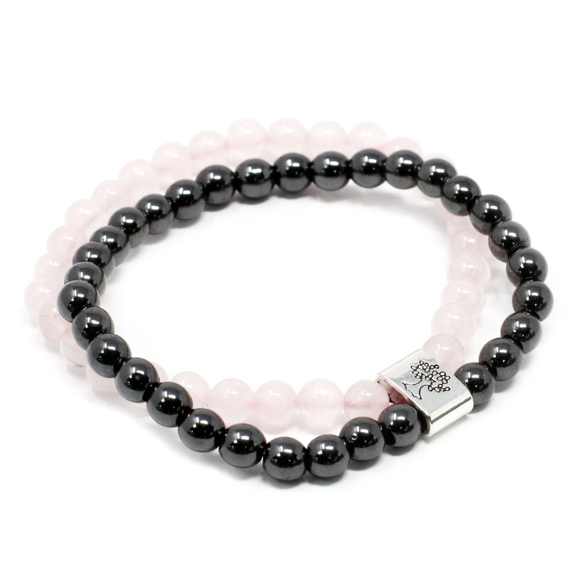 Pulsera de Piedras Preciosas Magnéticas - Cuarzo rosa - Tienda Online de Productos Naturales y Ecológicos
