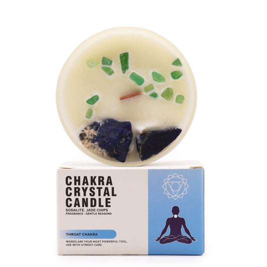 Velas de Cristal de Chakra  - Chakra de la garganta - Tienda Online de Productos Naturales y Ecológicos