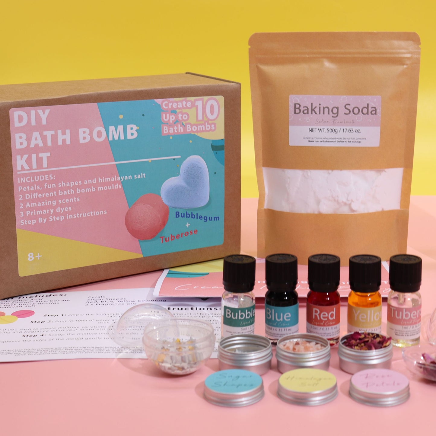 Kit de bombas de baño - Rosa y chicle - Tienda Online de Productos Naturales y Ecológicos