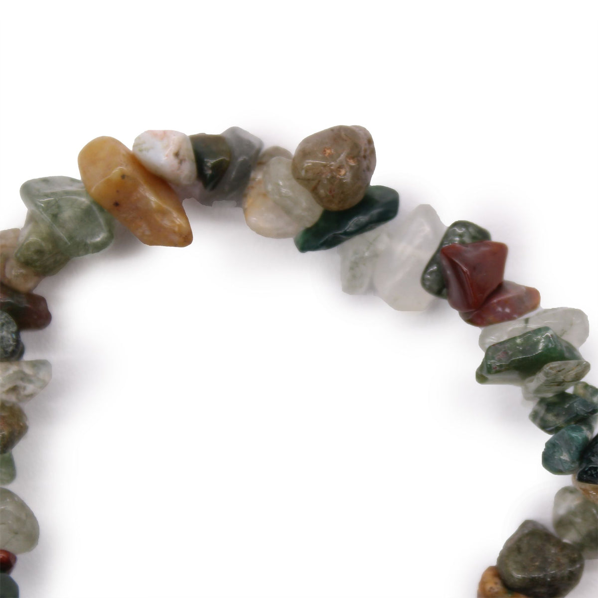 Pulsera Fragmentos de Piedras Preciosas -Ágata de musgo - Tienda Online de Productos Naturales y Ecológicos