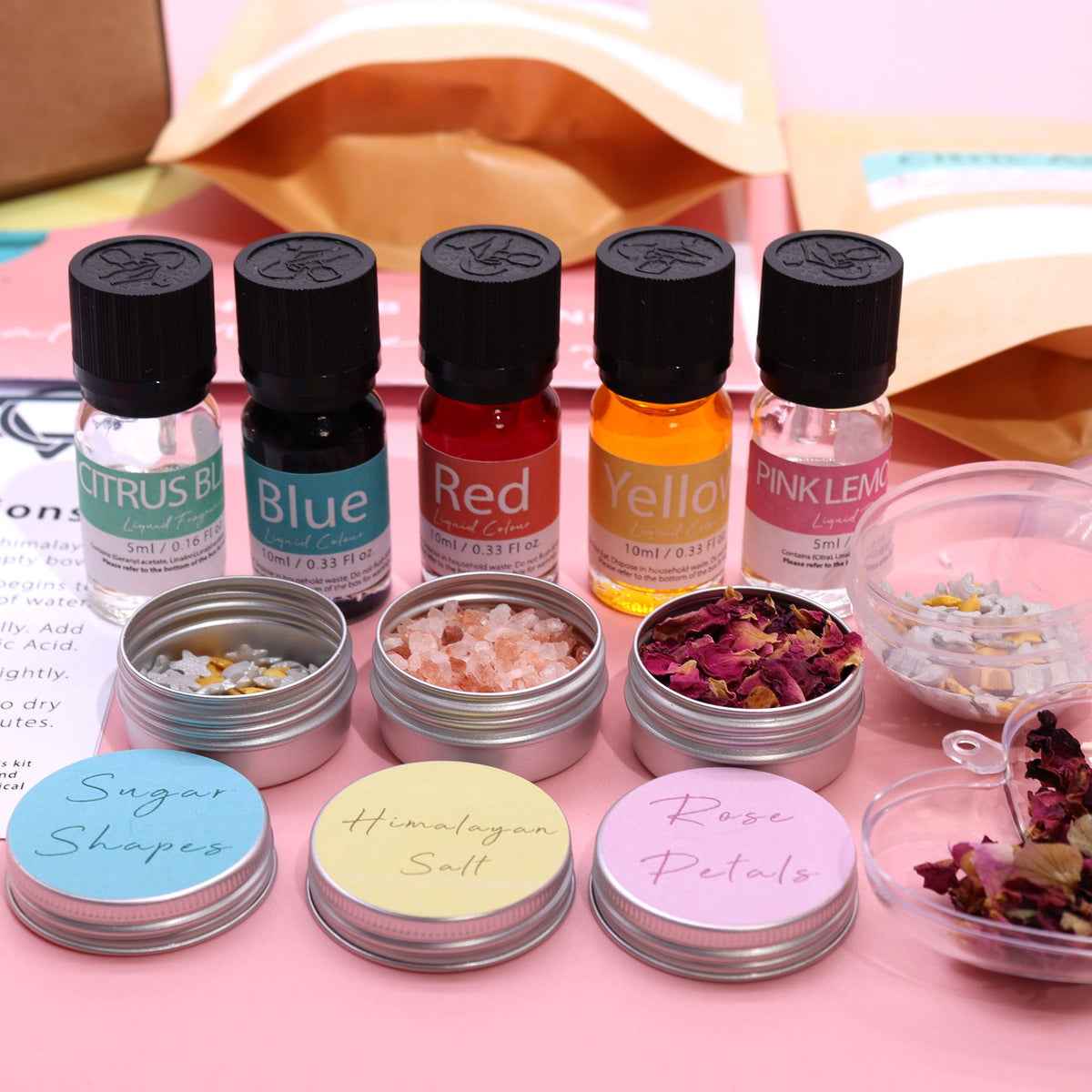Kit de bombas de baño: limonada rosa y explosión de cítricos - Tienda Online de Productos Naturales y Ecológicos
