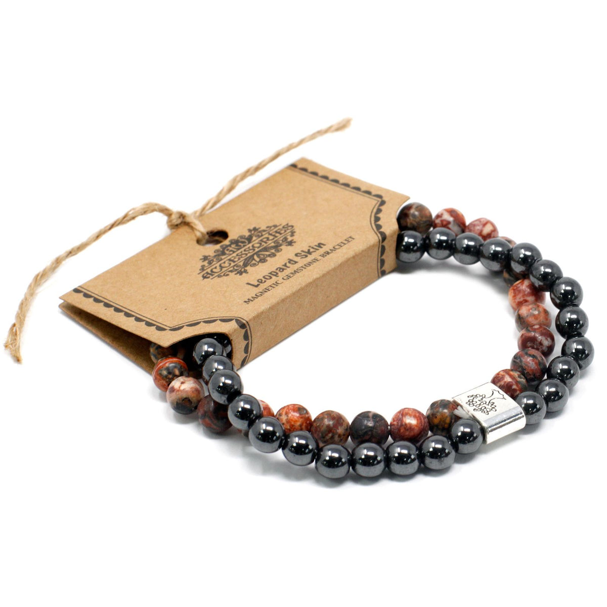 Pulsera de Piedras Preciosas Magnéticas - Piel de Leopardo - Tienda Online de Productos Naturales y Ecológicos