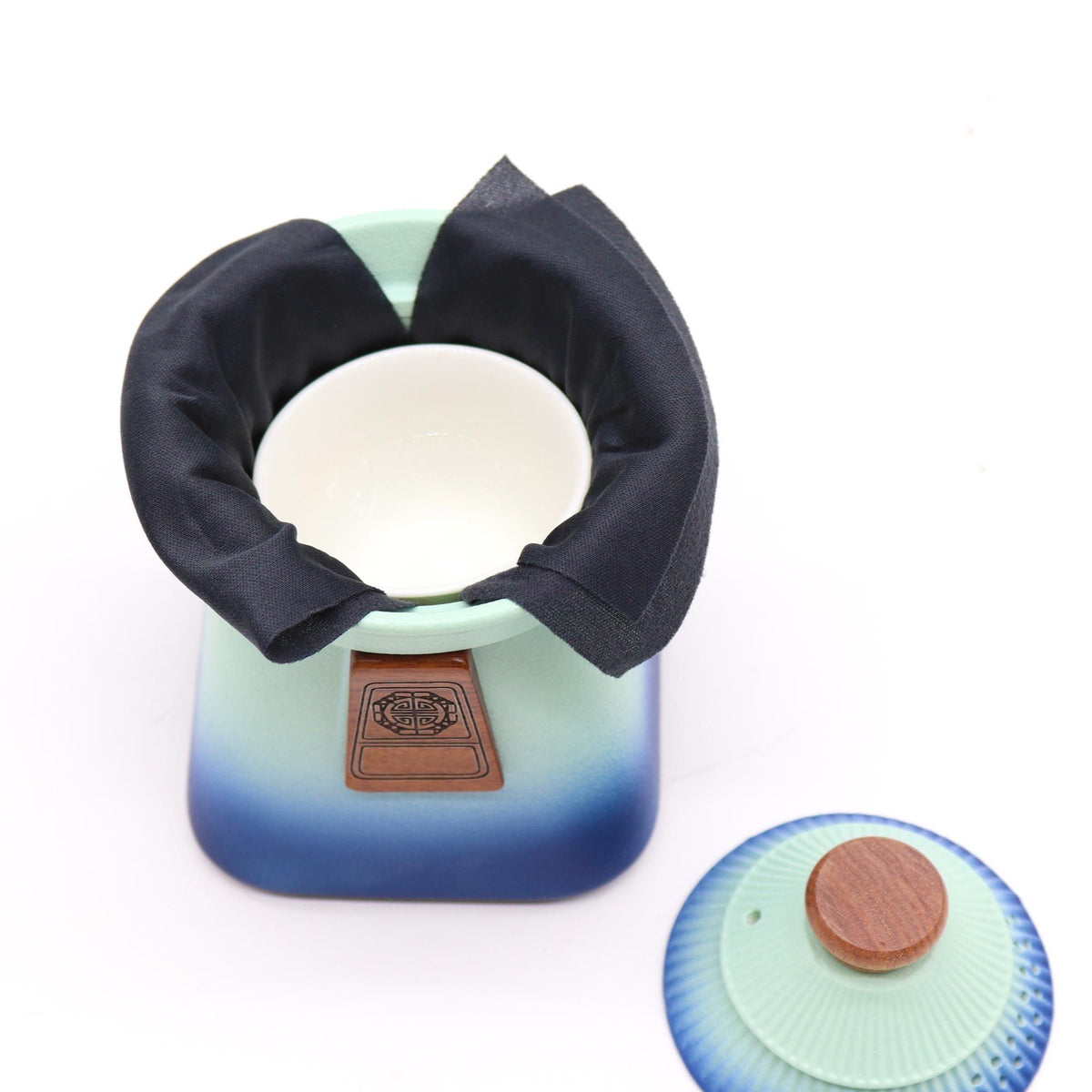 Juego de tetera Temple y tres tazas - Cielo Azul - Tienda Online de Productos Naturales y Ecológicos