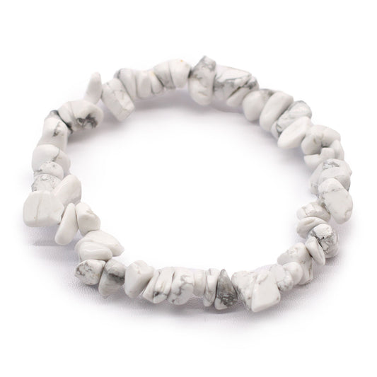 Pulsera Fragmentos de Piedras Preciosas - Jaspe blanco - Tienda Online de Productos Naturales y Ecológicos