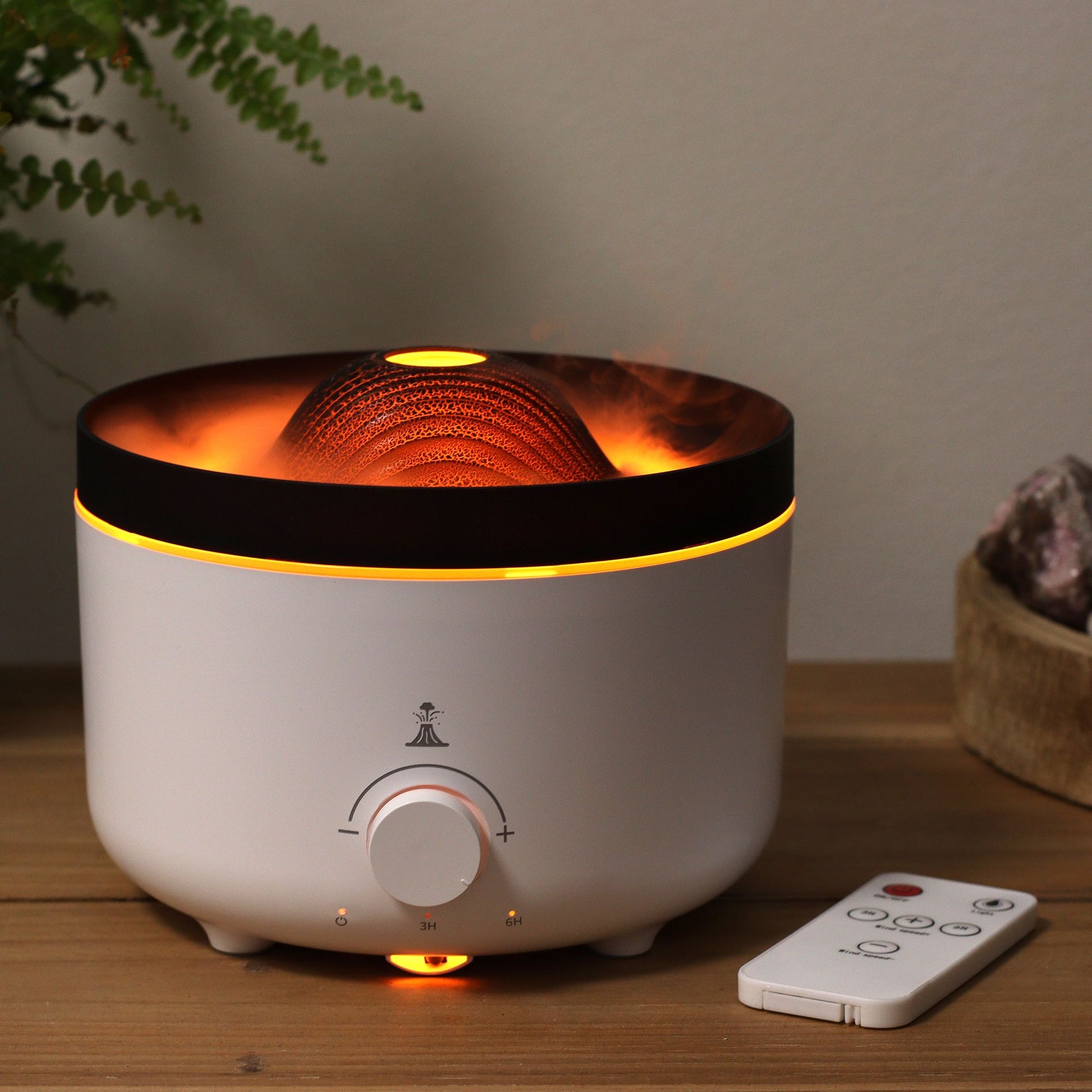 Large Volcano Effect Aroma Diffuser (plug) Two Colours - Tienda Online de Productos Naturales y Ecológicos