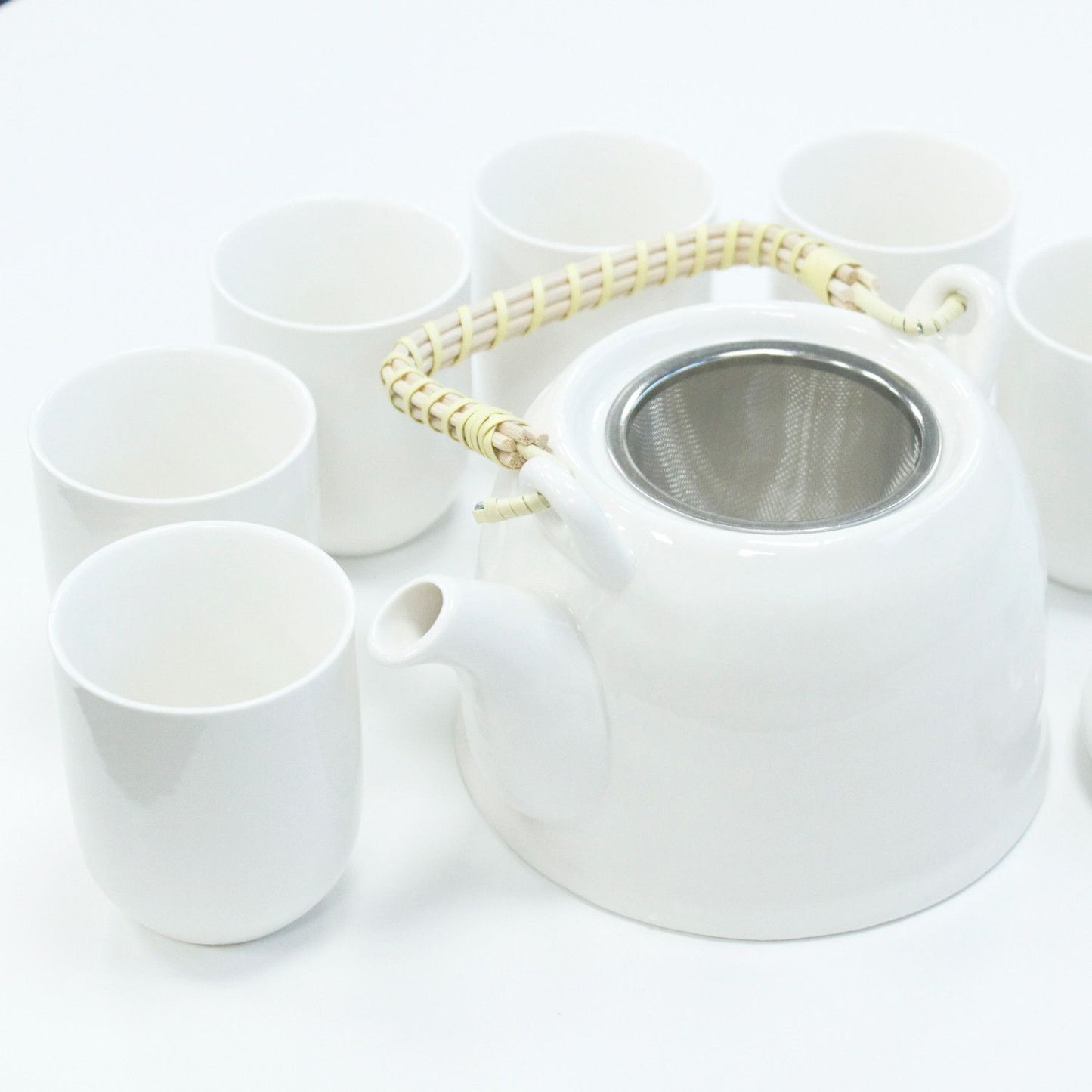 Set de tetera - Blanco clásico - Tienda Online de Productos Naturales y Ecológicos