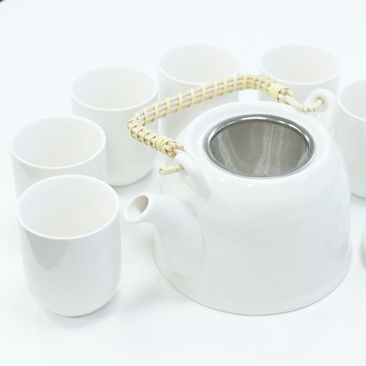 Set de tetera - Blanco clásico - Tienda Online de Productos Naturales y Ecológicos