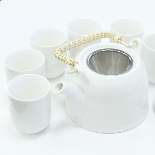Set de tetera - Blanco clásico - Tienda Online de Productos Naturales y Ecológicos