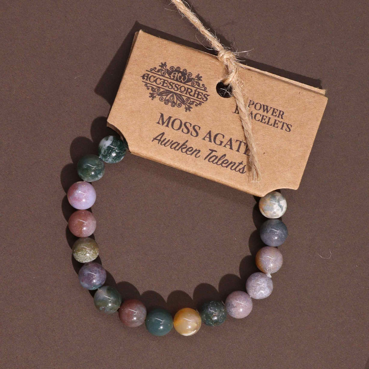 Brazalete de Energía - Ágata de musgo - Tienda Online de Productos Naturales y Ecológicos