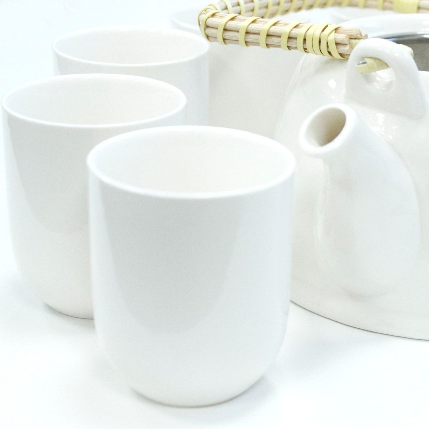 Set de tetera - Blanco clásico - Tienda Online de Productos Naturales y Ecológicos