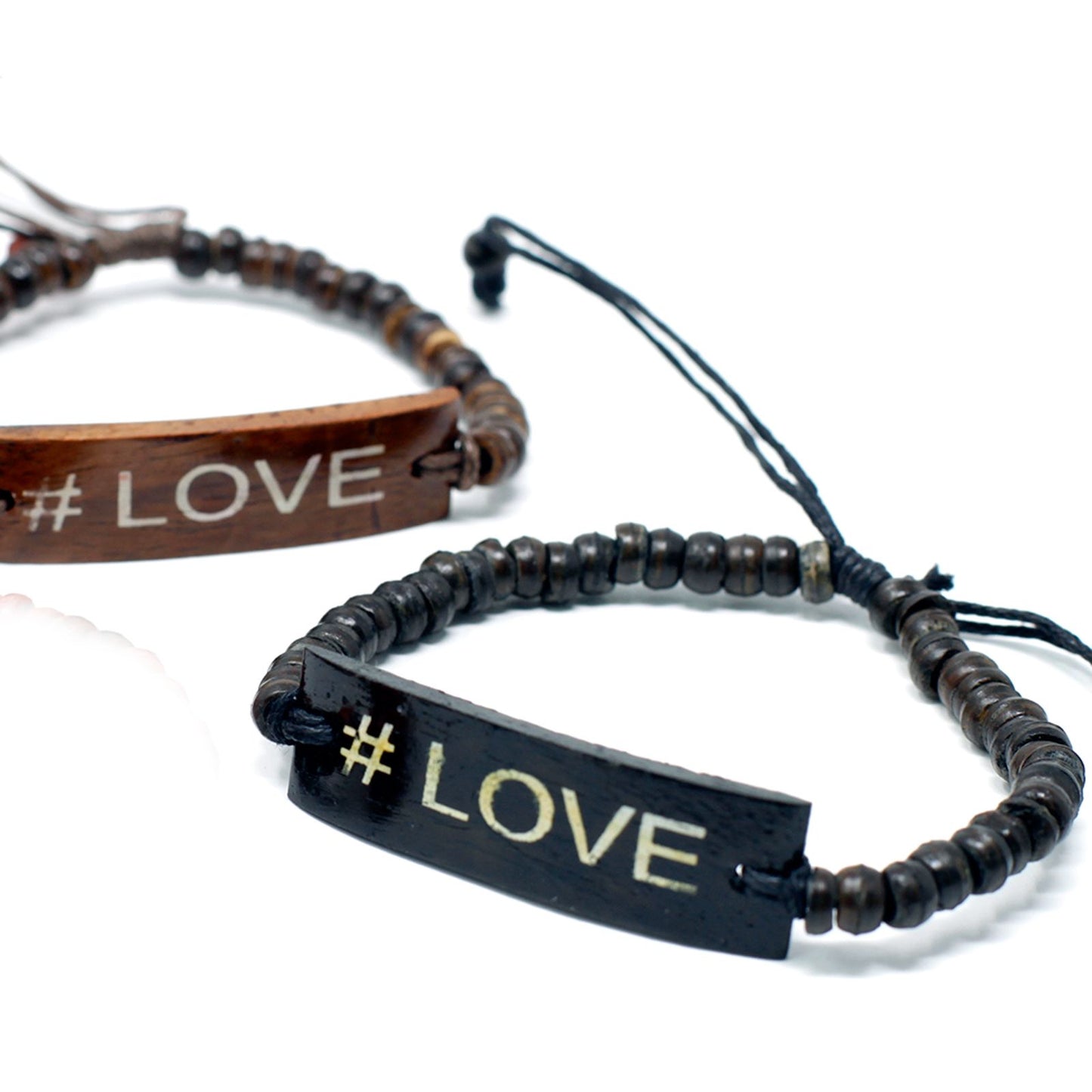 Brazaletes Coco Slogan - #Love - Tienda Online de Productos Naturales y Ecológicos