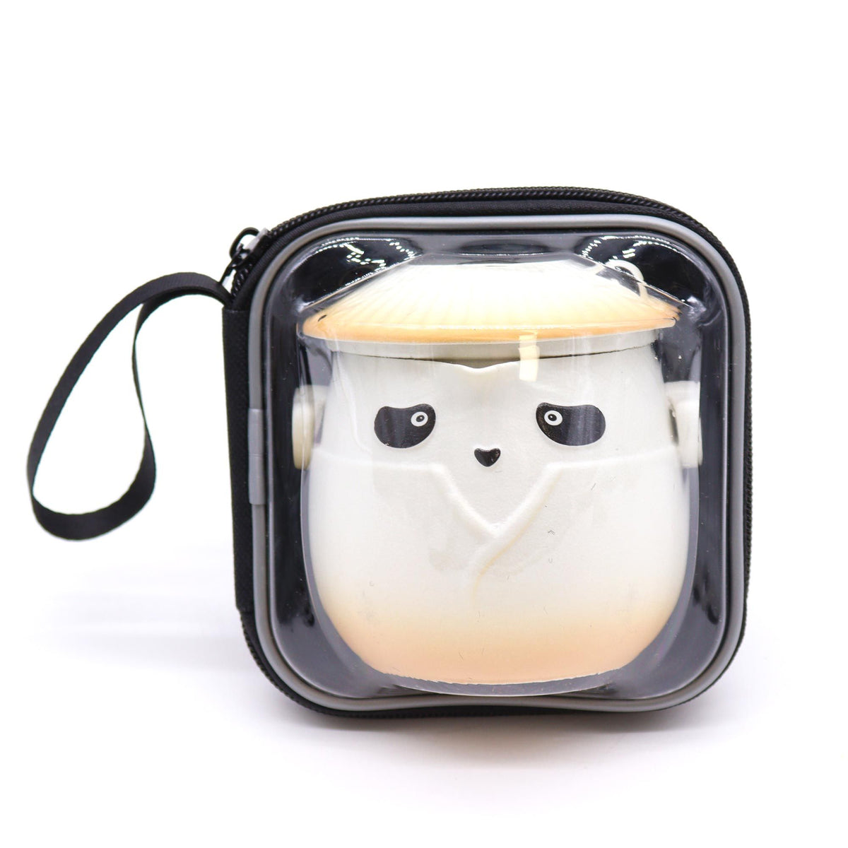 Juego de tetera Panda y tres tazas - Naranja - Tienda Online de Productos Naturales y Ecológicos