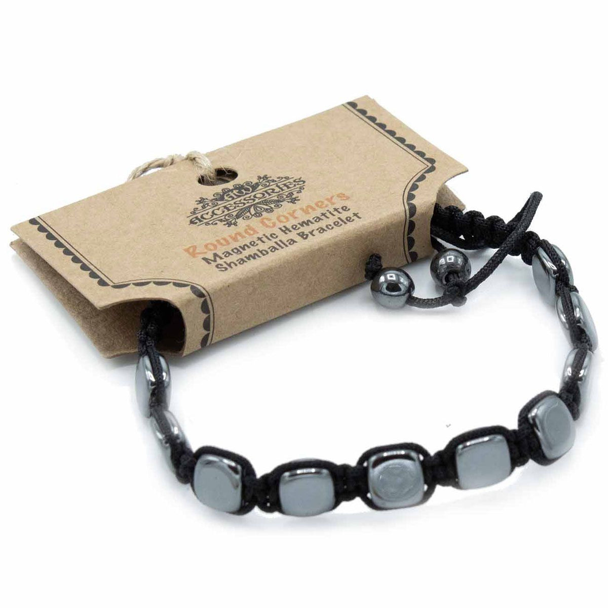 Pulsera Magnética Shamballa de Hematita -  Esquinas Redondeadas - Tienda Online de Productos Naturales y Ecológicos