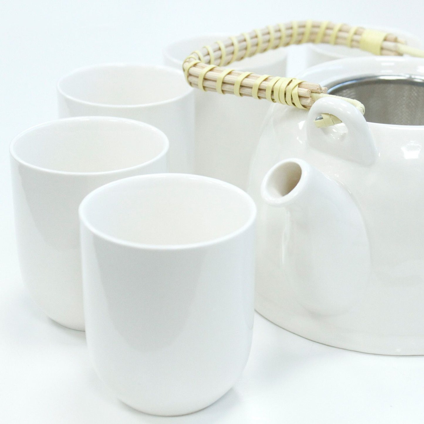 Set de tetera - Blanco clásico - Tienda Online de Productos Naturales y Ecológicos