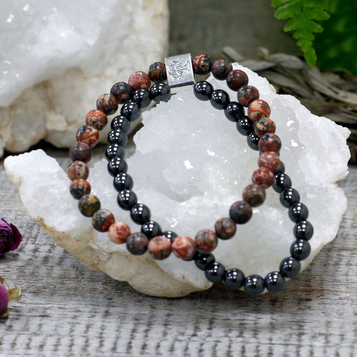 Pulsera de Piedras Preciosas Magnéticas - Piel de Leopardo - Tienda Online de Productos Naturales y Ecológicos