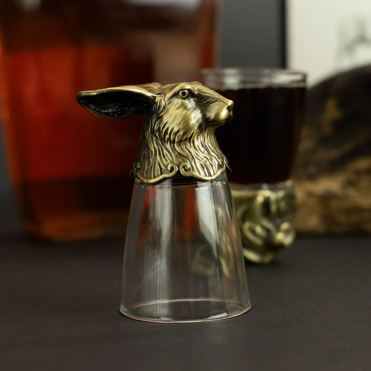 Conjunto de regalo de 12 vasos de chupito Bottom Up (25ml) - Bosque y Criaturas Místicas - Bronce Antiguo - Tienda Online de Productos Naturales y Ecológicos
