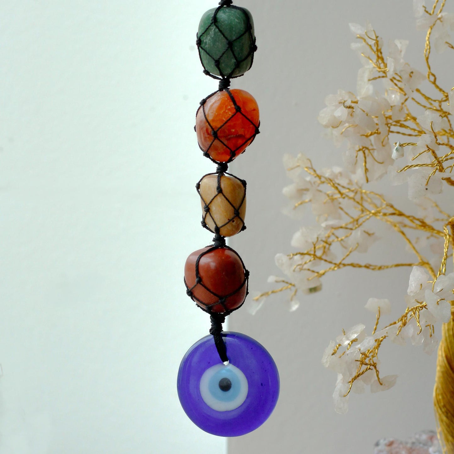 Colgante Piedra Chakra - Mal de Ojo - Tienda Online de Productos Naturales y Ecológicos