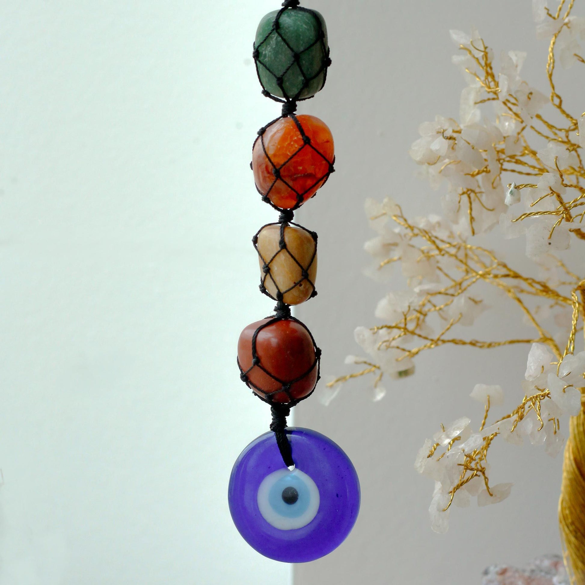 Colgante Piedra Chakra - Mal de Ojo - Tienda Online de Productos Naturales y Ecológicos
