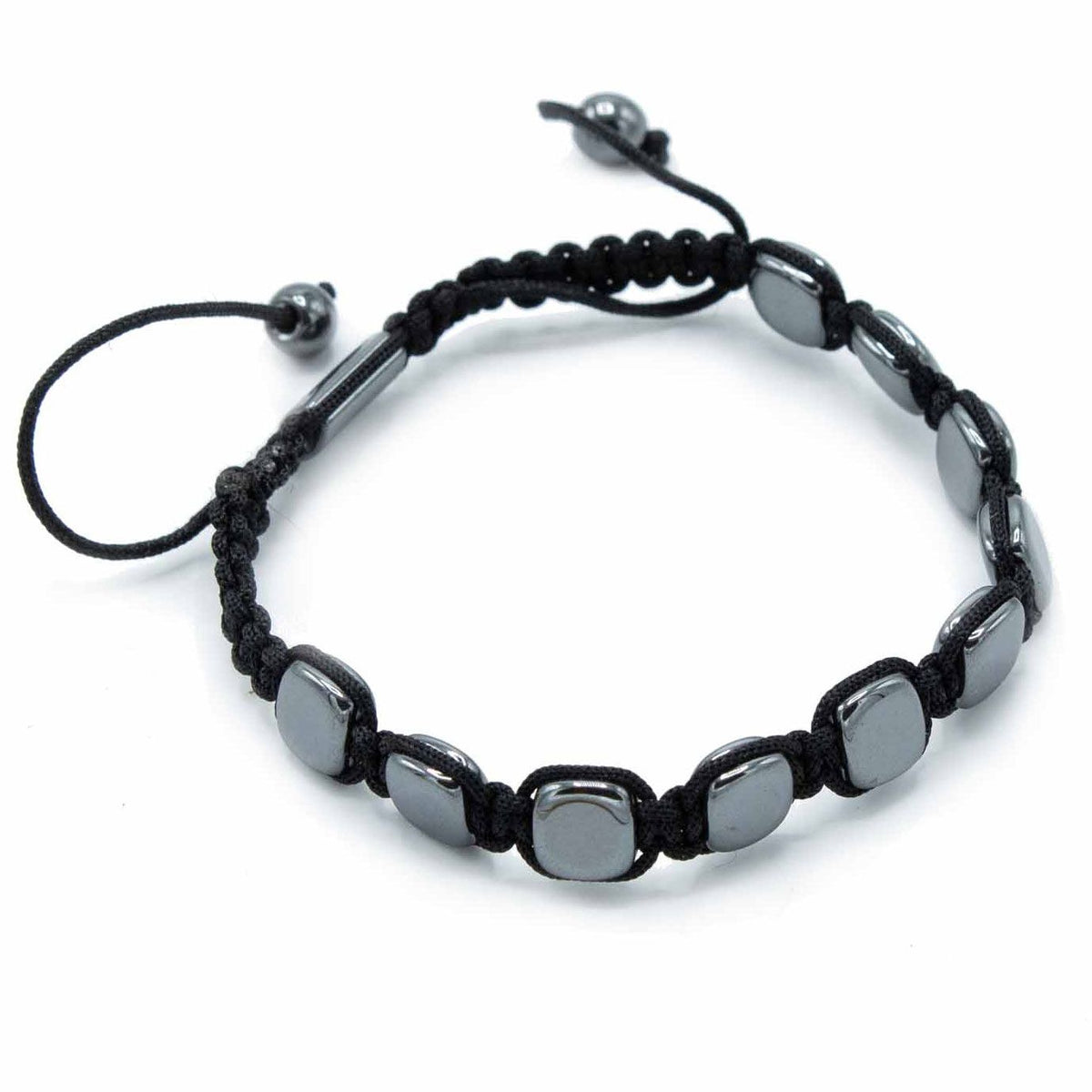 Pulsera Magnética Shamballa de Hematita -  Esquinas Redondeadas - Tienda Online de Productos Naturales y Ecológicos