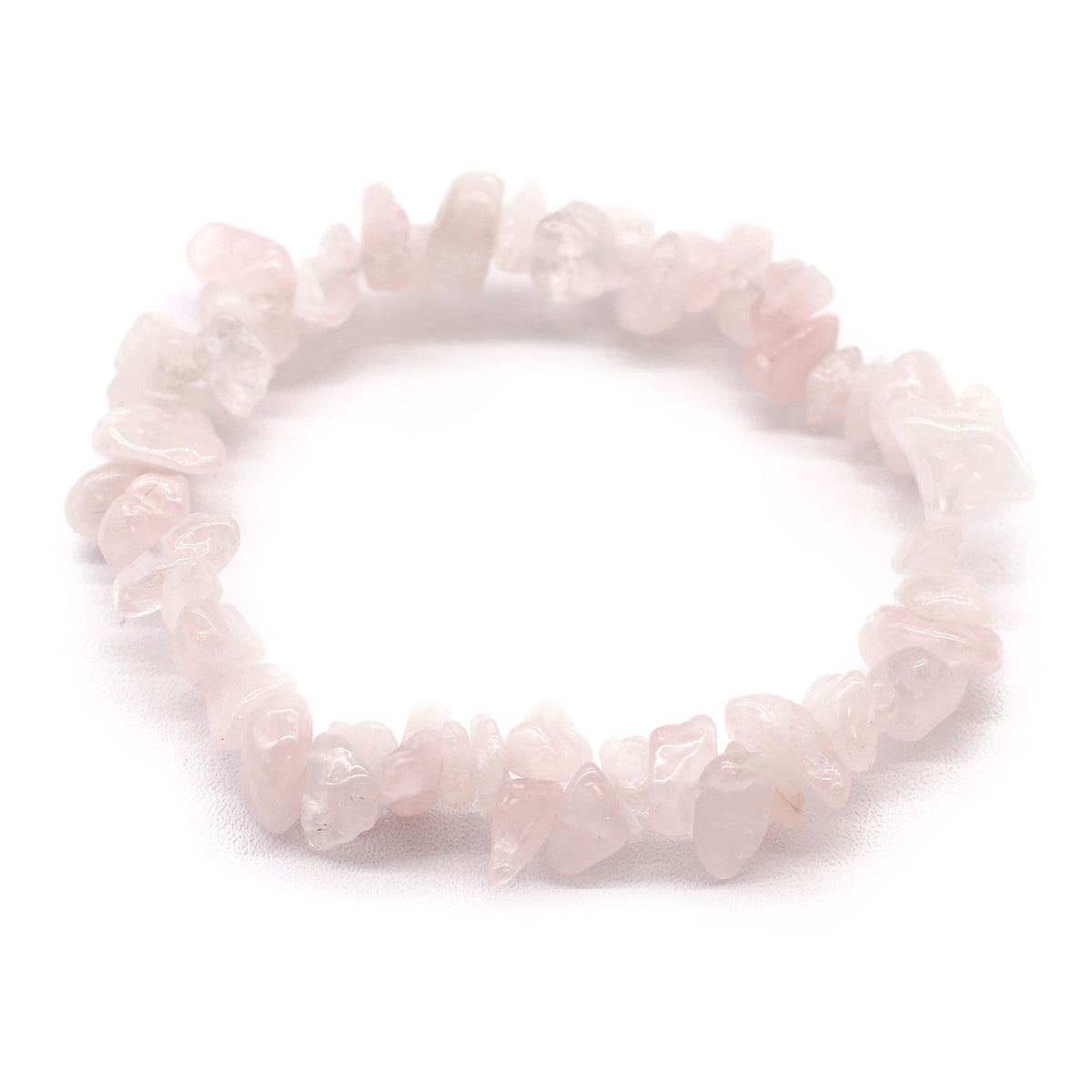 Pulsera Fragmentos de Piedras Preciosas - Cuarzo Rosa - Tienda Online de Productos Naturales y Ecológicos