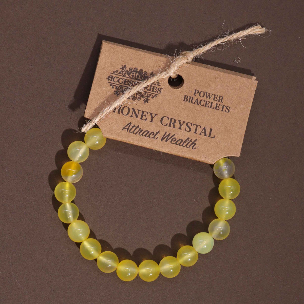 Brazalete de Energía - Cristal de miel - Tienda Online de Productos Naturales y Ecológicos