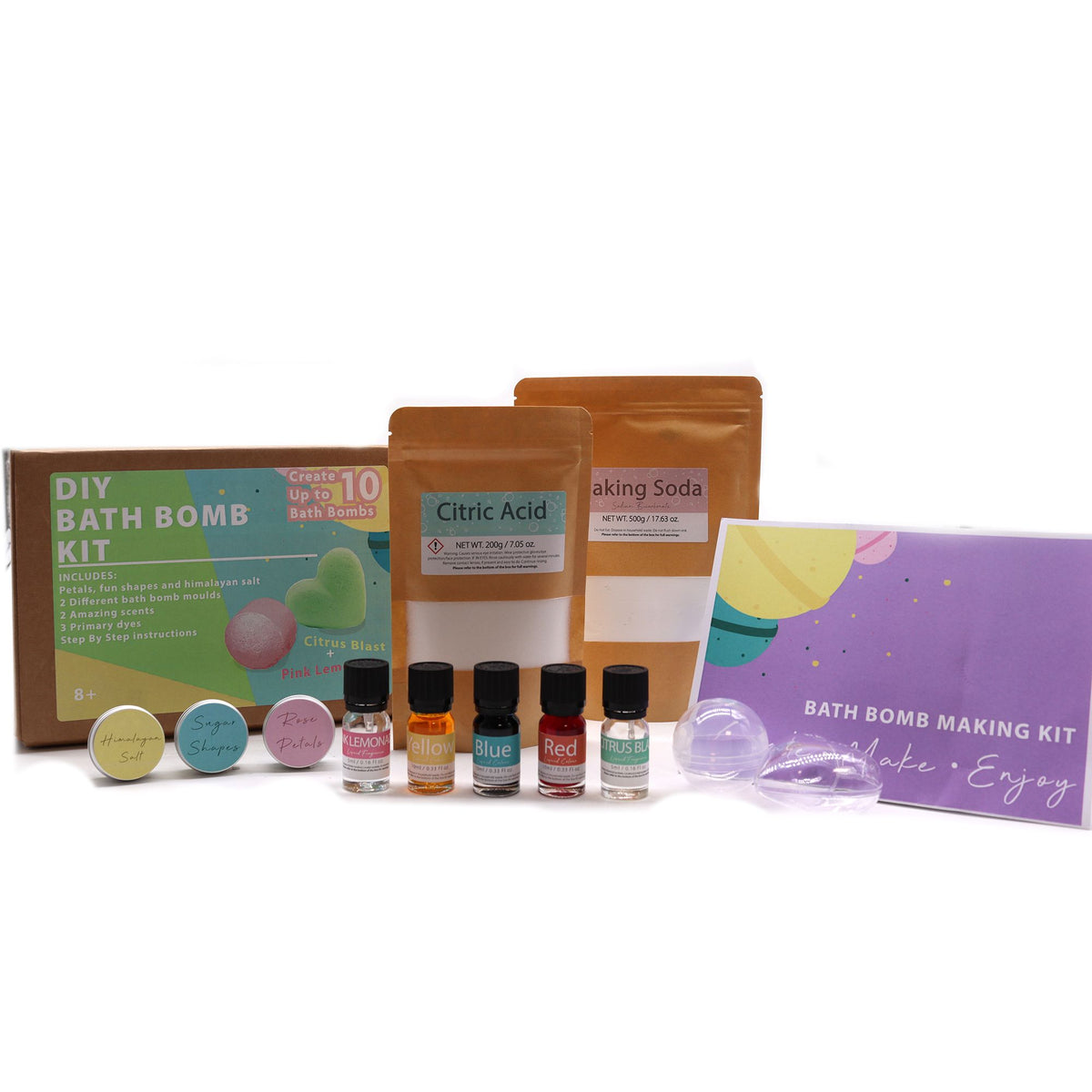 Kit de bombas de baño: limonada rosa y explosión de cítricos - Tienda Online de Productos Naturales y Ecológicos