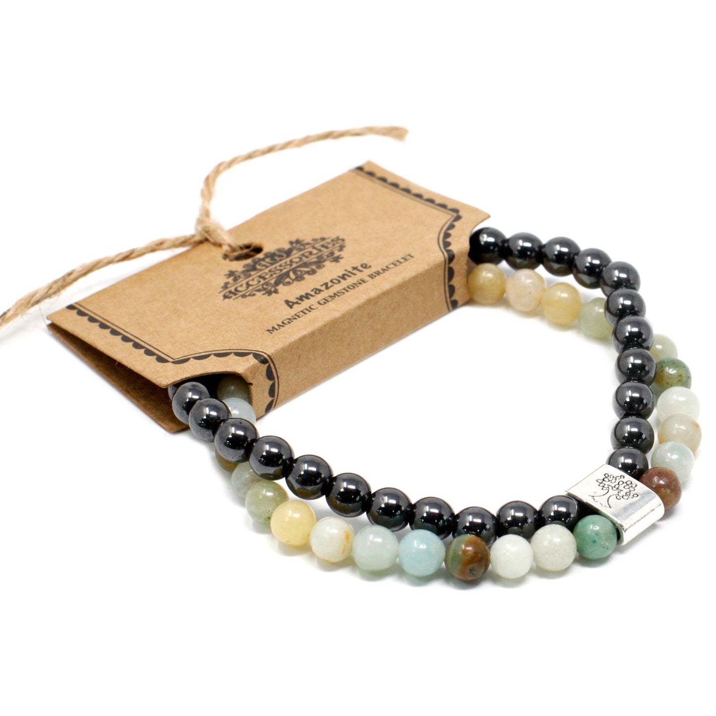 Pulsera de Piedras Preciosas Magnéticas - Amazonite - Tienda Online de Productos Naturales y Ecológicos
