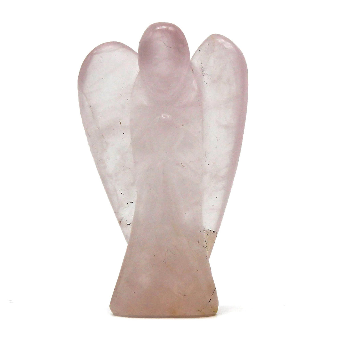 Ángel de piedra preciosa tallada a mano - cuarzo rosa - Tienda Online de Productos Naturales y Ecológicos