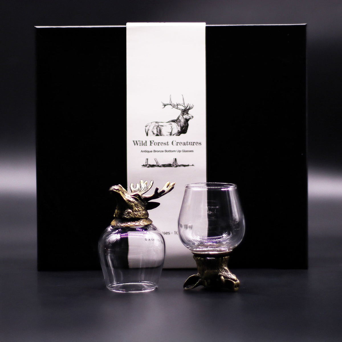Set de regalo de 6 vasos (50ml) - Criaturas Místicas - Bronce Antiguo